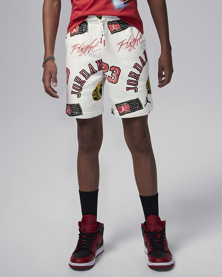 Shorts estampados para ninos talla grande Jordan MJ Essentials